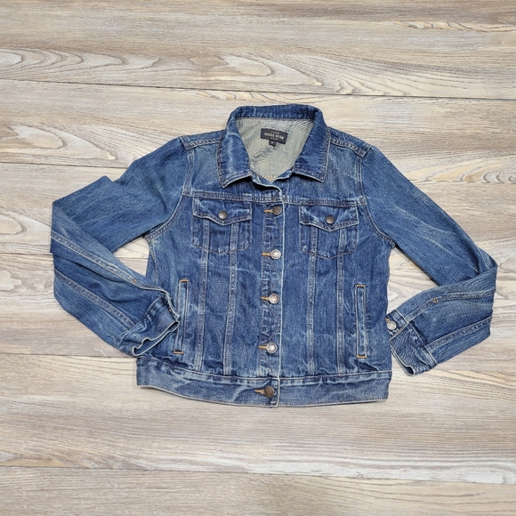J. Crew Jackets & Blazers - J Crew Denim Jean Jacket Womens Size  Medium Cropped Blue